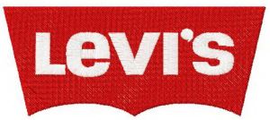 Levi's logo embroidery design