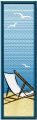 Bookmark on the beach embroidery design