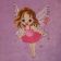 Baby love fairy design embroidered