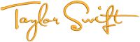 Taylor swift logo embroidery design