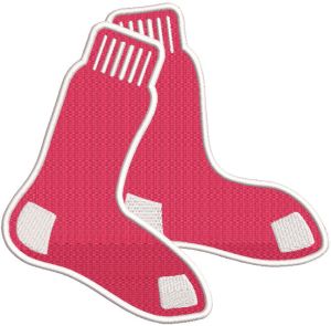 Boston Red Sox classic logo embroidery design