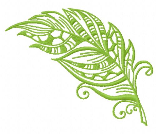 Feather 30 machine embroidery design