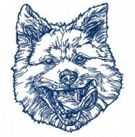 Japanese Akita 2 embroidery design