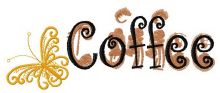 Coffee 6 embroidery design
