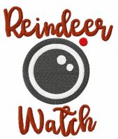 Reindeer watch free embroidery design
