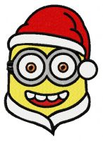 Happy Christmas Minion 2 embroidery design
