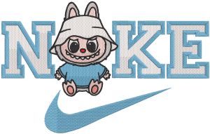 Nike Labubu sport embroidery design