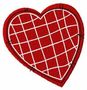 Stitched heart
