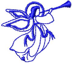Angel embroidery design