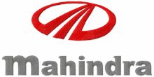 Mahindra logo embroidery design