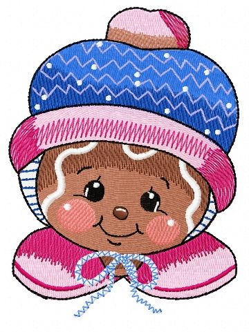 Gingers warm the heart 2 machine embroidery design