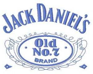Jack Daniel's logo 4 embroidery design