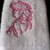 Elsa sketch design on towel embroidered