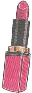 Red lipstick embroidery design