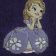 Embroidered towel with Sofia the first design