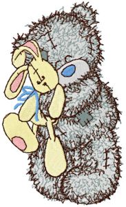 Teddy Bear with toy embroidery design