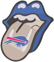 Buffalo Bills lip embroidery design