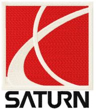 Saturn logo embroidery design