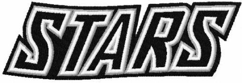 San Antonio Stars logo embroidery design 2