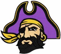 East Carolina Pirates logo 2 embroidery design