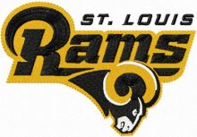 St. Louis Rams 2 embroidery design