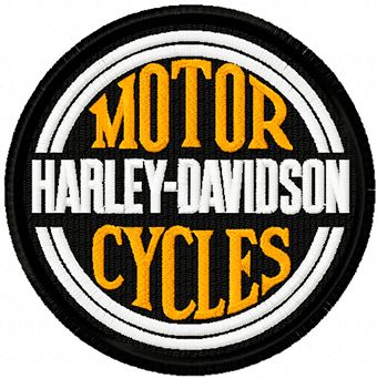 Harley Davidson machine embroidery design
