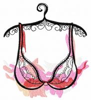 Bra embroidery design