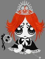Princess Gloom embroidery design