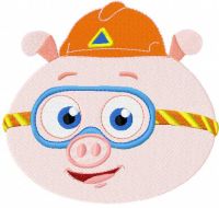 Alpha Pig 2 embroidery design