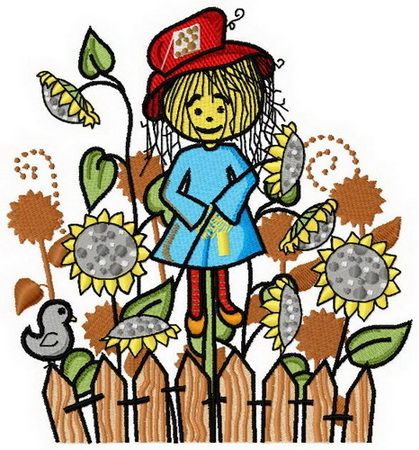 Scarecrow 2 machine embroidery design