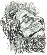 Lion from Narnia embroidery design