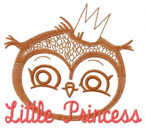 Owl princess 4 machine embroidery design      