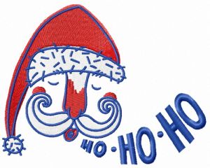 Santa's face embroidery design