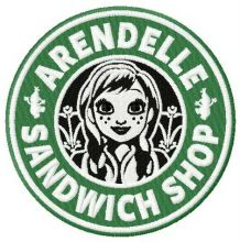 Arendelle sandwich shop embroidery design