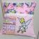 Cushion wth Tinkerbell embroidery design
