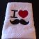 I love mustache design on bath towel embroidered 