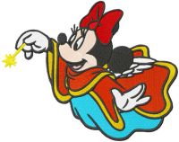 Minnie Christmas Angel embroidery design