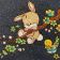 Embroidered funny bunny and little duck design