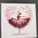Towel with Ballet in my heart embroidery design
