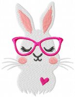 Sweet love bunny free embroidery design