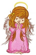 Praying angel 2 embroidery design