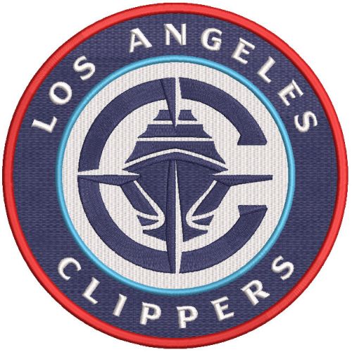 Los Angeles Clippers logo 2024 embroidery design