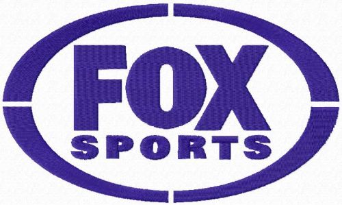 Fox Sports logo machine embroidery design