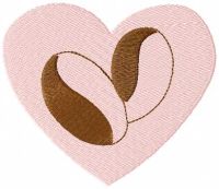 Love coffee embroidery design