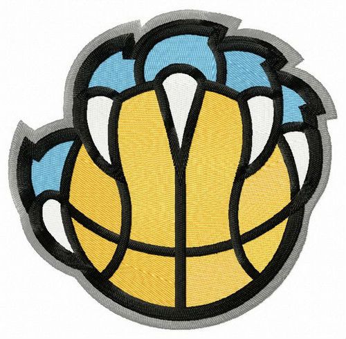 Memphis Grizzlies alternative logo 2018/19 machine embroidery design