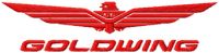 Honda Goldwing logo embroidery design