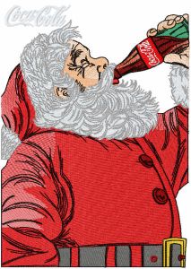 Santa drink coca cola