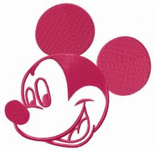 Mickey's happiness embroidery design