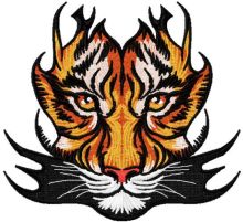 Majestic Tribal tiger embroidery design