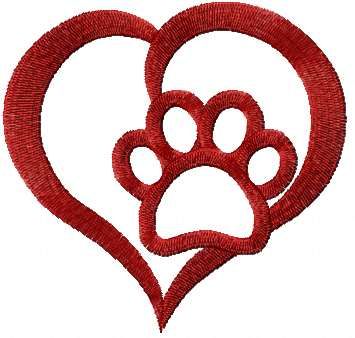 i love animals free embroidery design